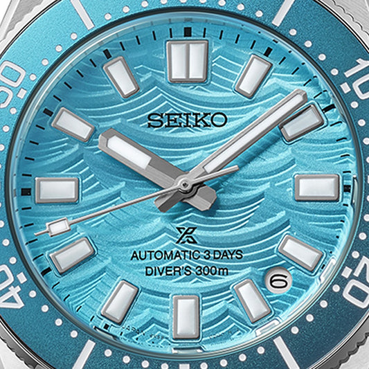 HBC011J1 Seiko Prospex 60th Anniversary Gents Stainless Steel Limited Edition Diver’s Watch with Date on Bracelet ‘Daytime’ Light Blue Dial