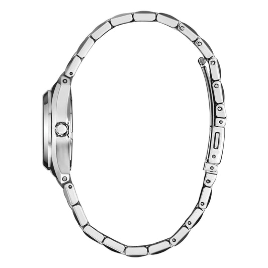 EW2291-51L Citizen Eco-Drive Stainless Steel Ladies Solar Powered Watch on Bracelet with Blue Dial and Date Corso Side