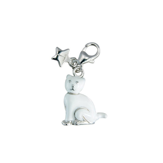 Silver Kitten Charm SCH167