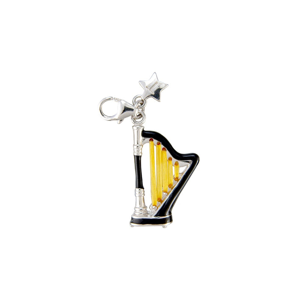 Silver Harp Charm SCH79