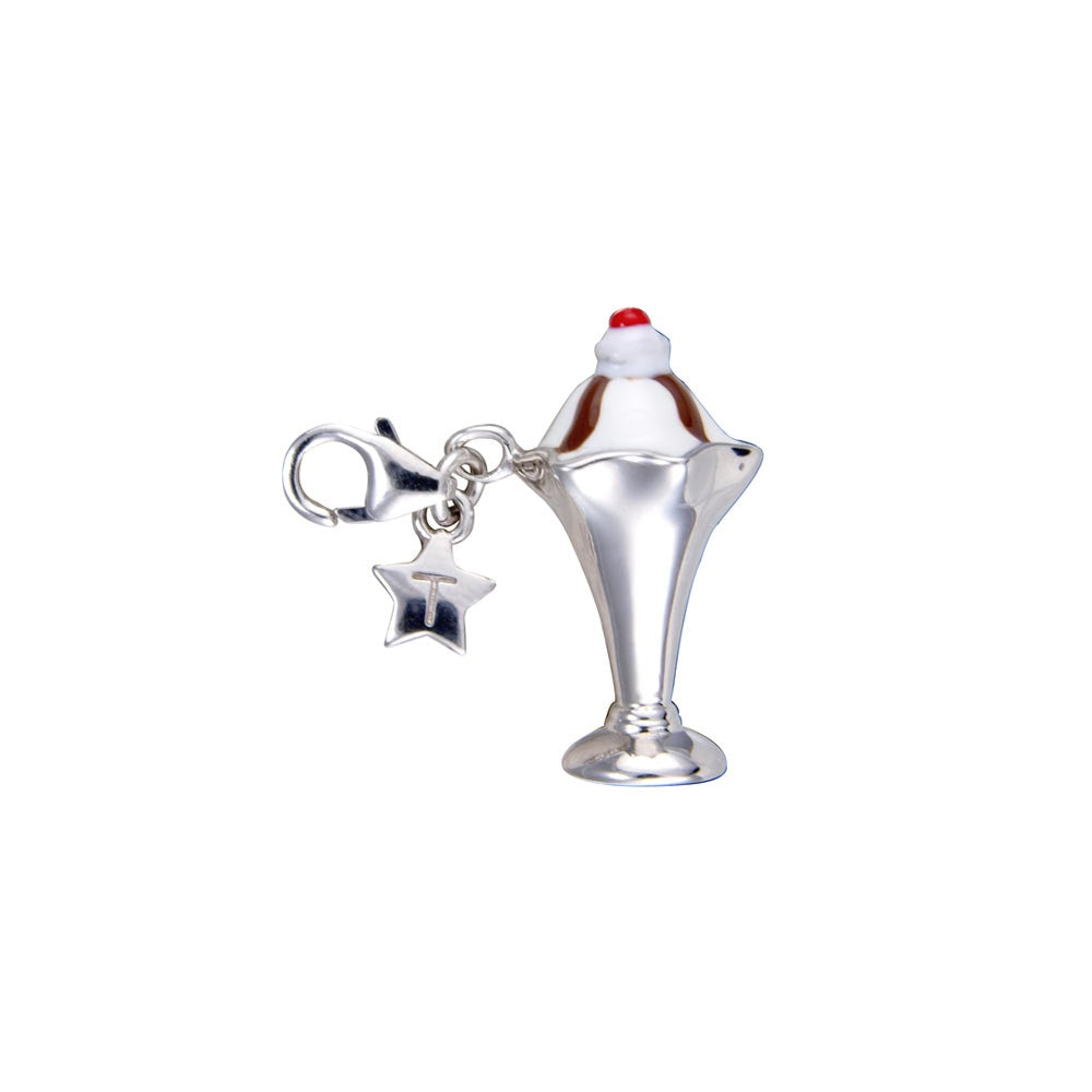Sterling Silver Ladies Clip On Ice Cream Charm SCH113