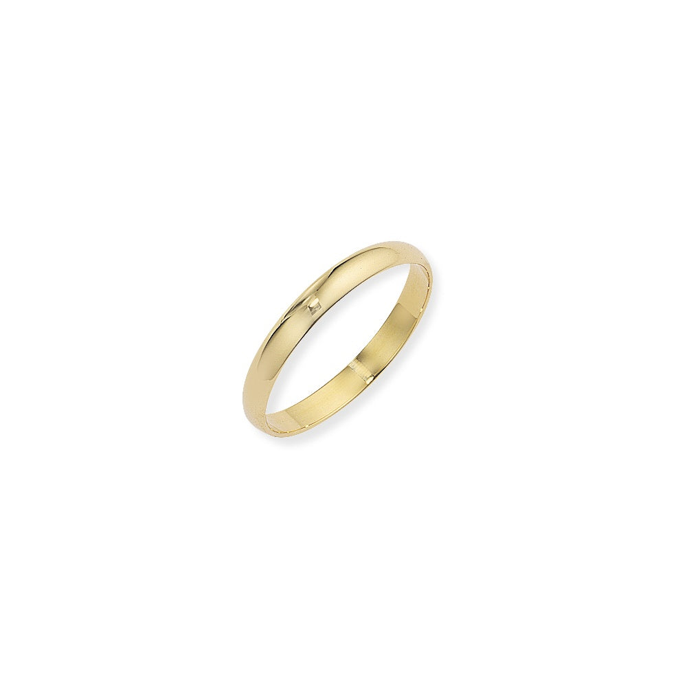 9ct Yellow Gold Plain Polished Wedding Ring