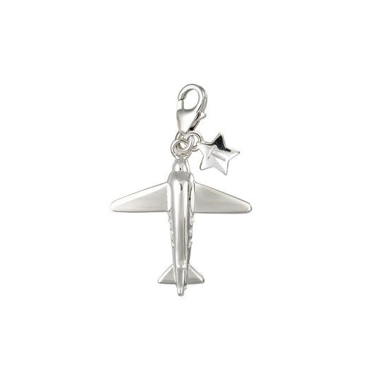 Ladies Sterling Silver Plane Charm SCH1