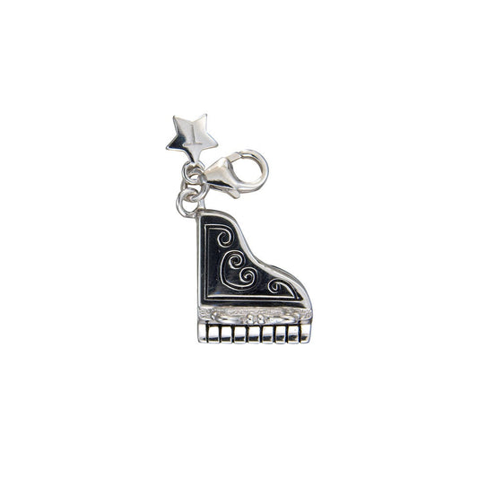 Silver Grand Piano Charm SCH78