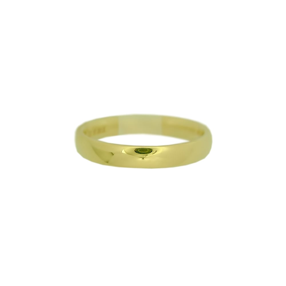 Ladies 18ct Gold Medium Court Profile 3mm Wide Wedding Ring