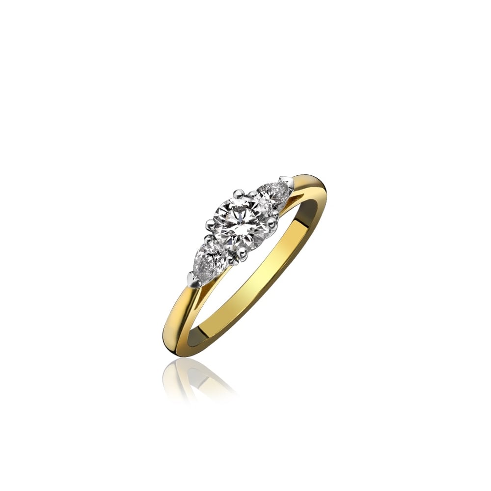 18ct Gold Claw Set Diamond 0.62ct Engagement Ring