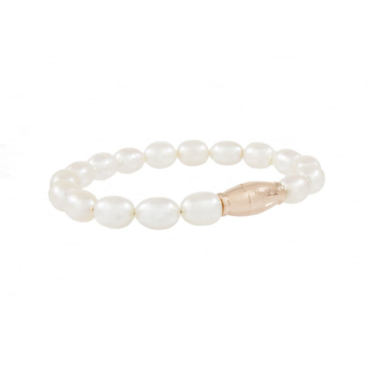 Bronzallure Oval Pearl Bracelet