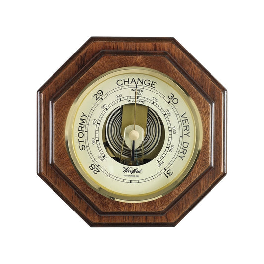 Woodford Wooden Hexagonal Barometer 1612