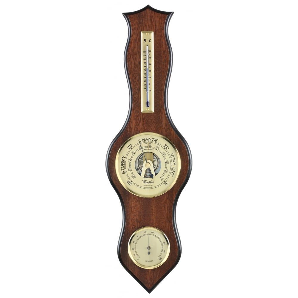 Woodford Wooden Weather Station Banjo Barometer 1607