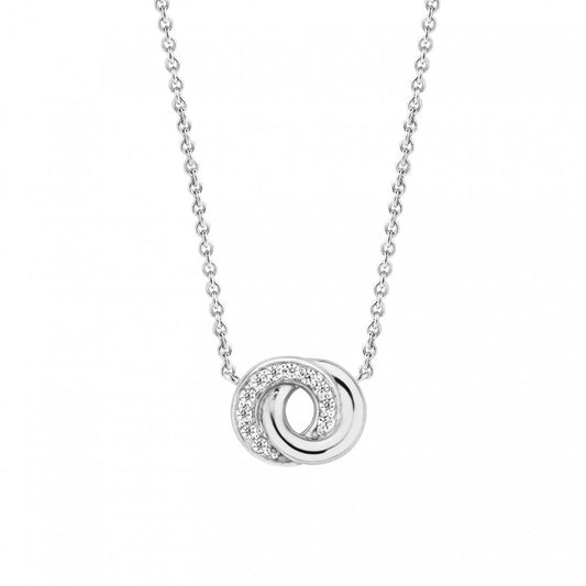 Sterling Silver Cubic Zirconia Pendant & Chain 3915ZI/42