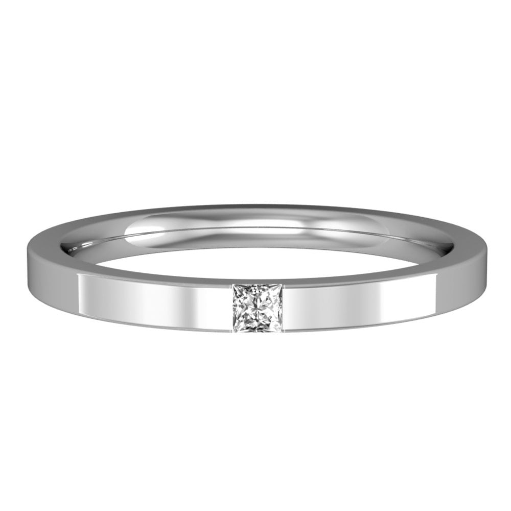 Ladies 18ct White Gold Diamond Set Wedding Ring or Dress Ring