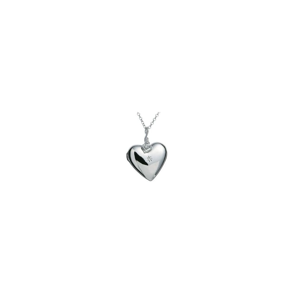 Hot Diamonds Sterling Silver Starry Heart Diamond Locket DP132