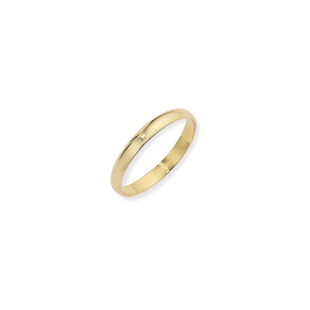 9ct Yellow Gold Ladies Wedding Ring 3mm Wide