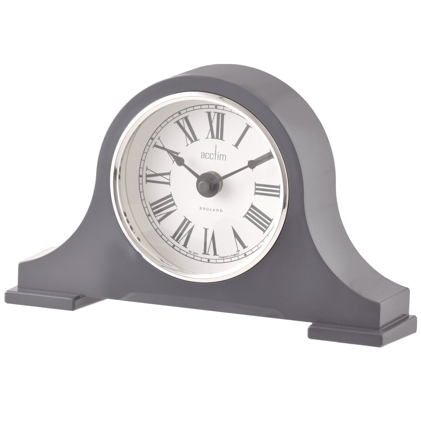 Aston Grey Napoleon Quartz Mantle Clock Harston 36967