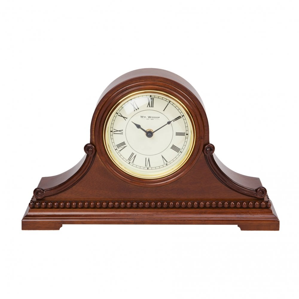 Wooden Napoleon Battery Mantle Clock W2645