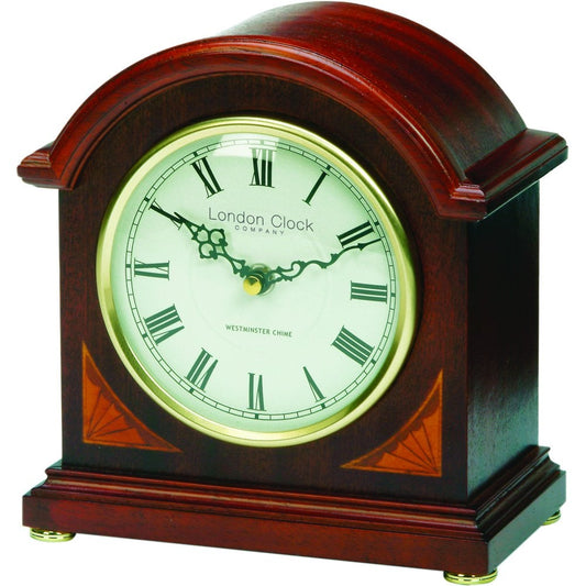 Wooden Westminster Chime Battery Mantel Clock 07029