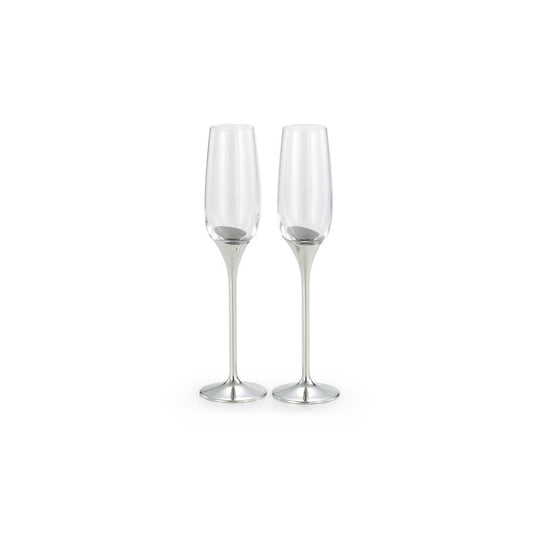 Champagne Flute Pair of Glasses - Domaine 012508R