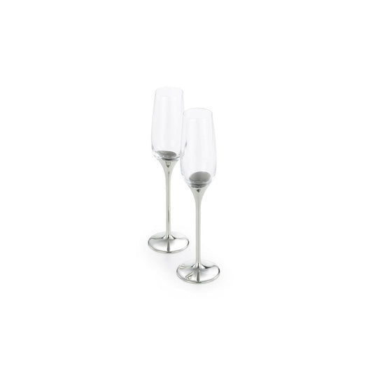 Champagne Flute Pair of Glasses - Domaine 012508R