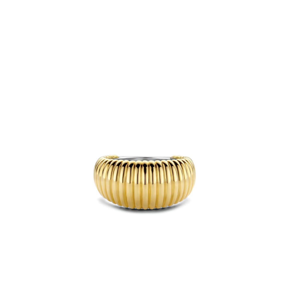Ti Sento Milano Sterling Silver Gold Finished Ring 12217SY