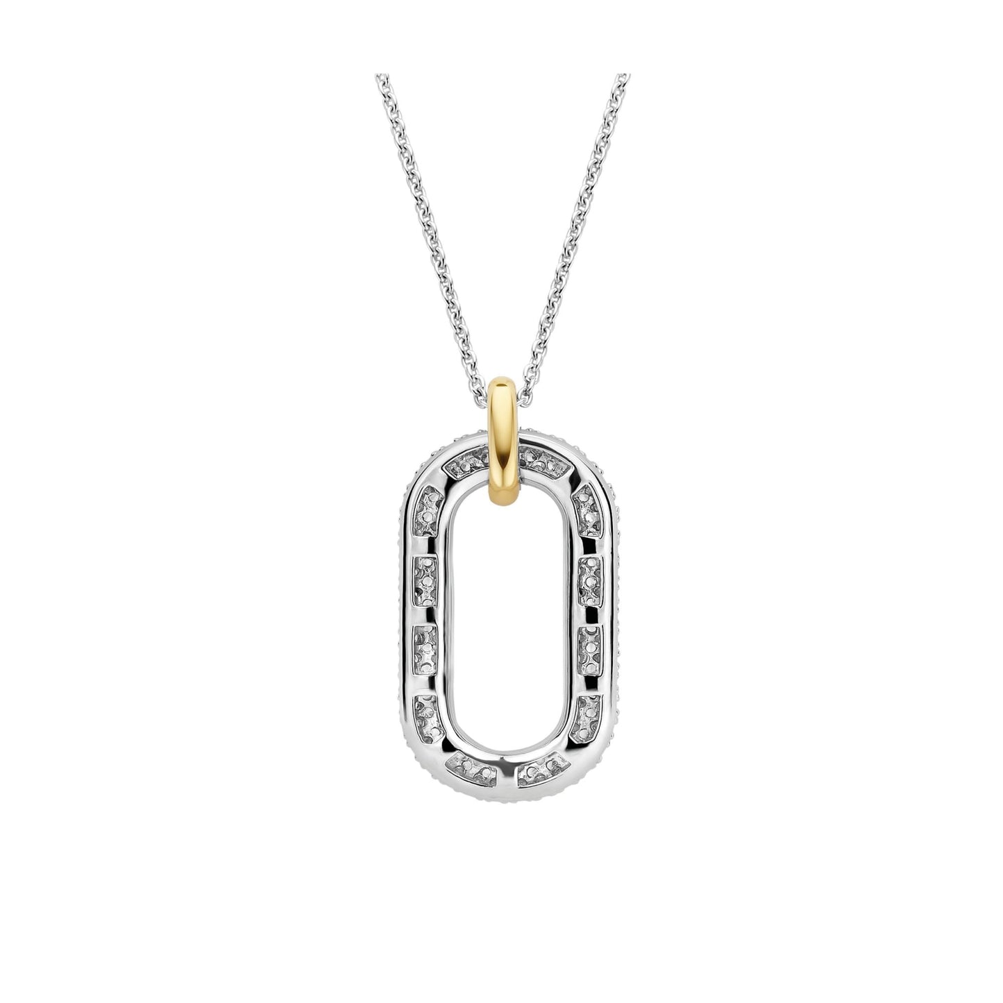 Ti Sento Milano Sterling Silver CZ Necklace 3964ZY
