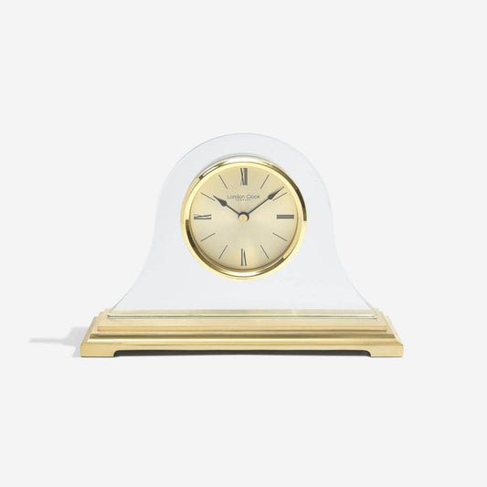 Gold Finish Battery Quartz Napoleon Mantlel Clock 03150