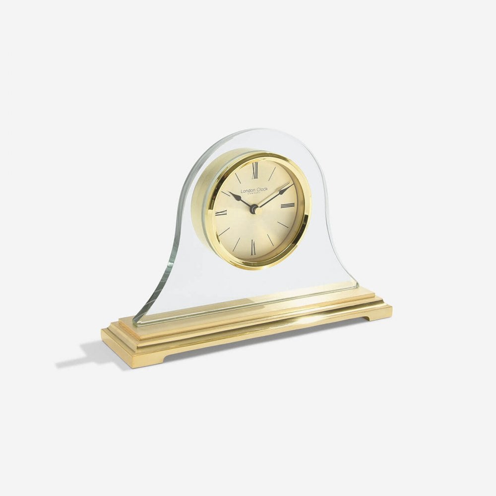 Gold Finish Battery Quartz Napoleon Mantlel Clock 03150