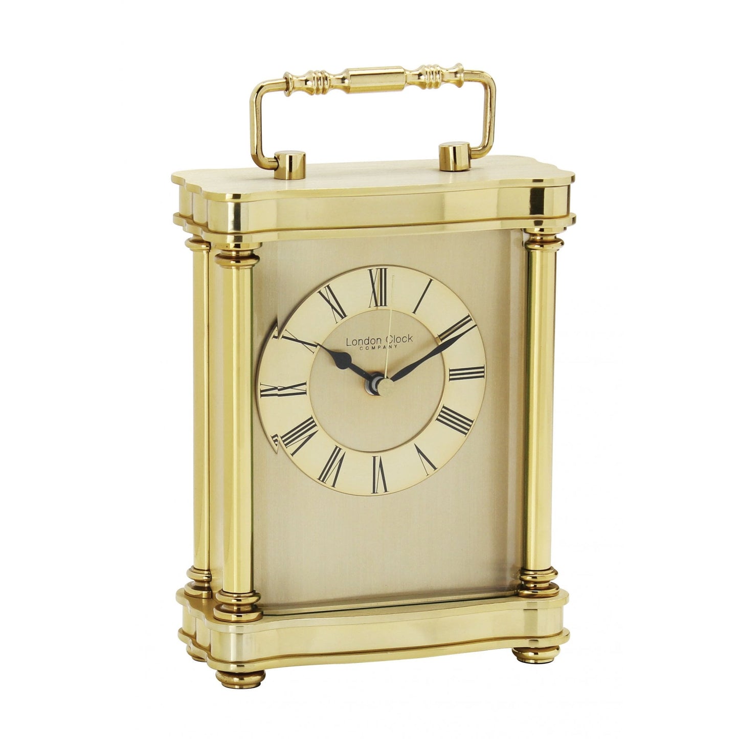 Gold Finish Battery Carriage Clock Height 18.5cm 03067