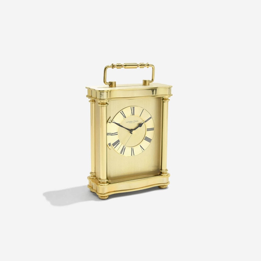 Gold Finish Battery Carriage Clock Height 18.5cm 03067