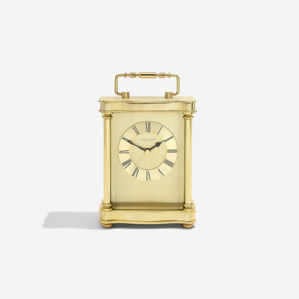 Gold Finish Battery Carriage Clock Height 18.5cm 03067