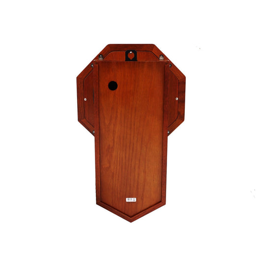 Oak Wooden Wall Battery Chiming Clock with Pendulum QXH110B
