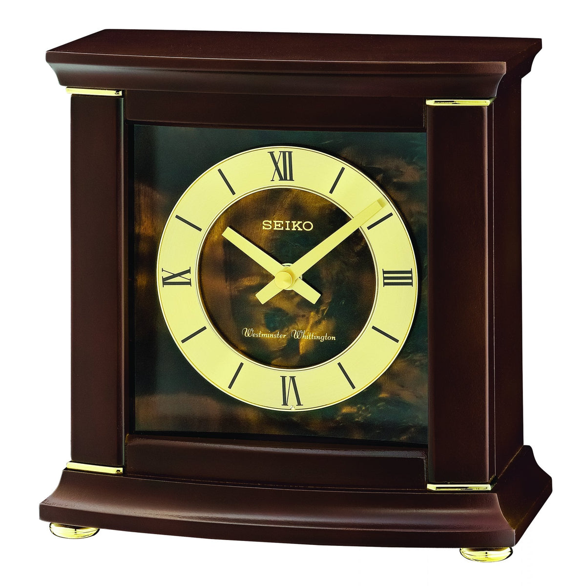 Wooden Westminster Chime Quartz Battery Mantle Clock QXJ030B