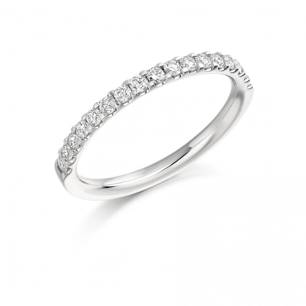 18ct White Gold Diamond Wedding or Eternity Band Ring