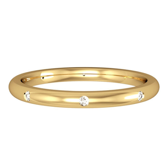 Ladies 18ct Gold Diamond Set Wedding Ring or Dress Ring