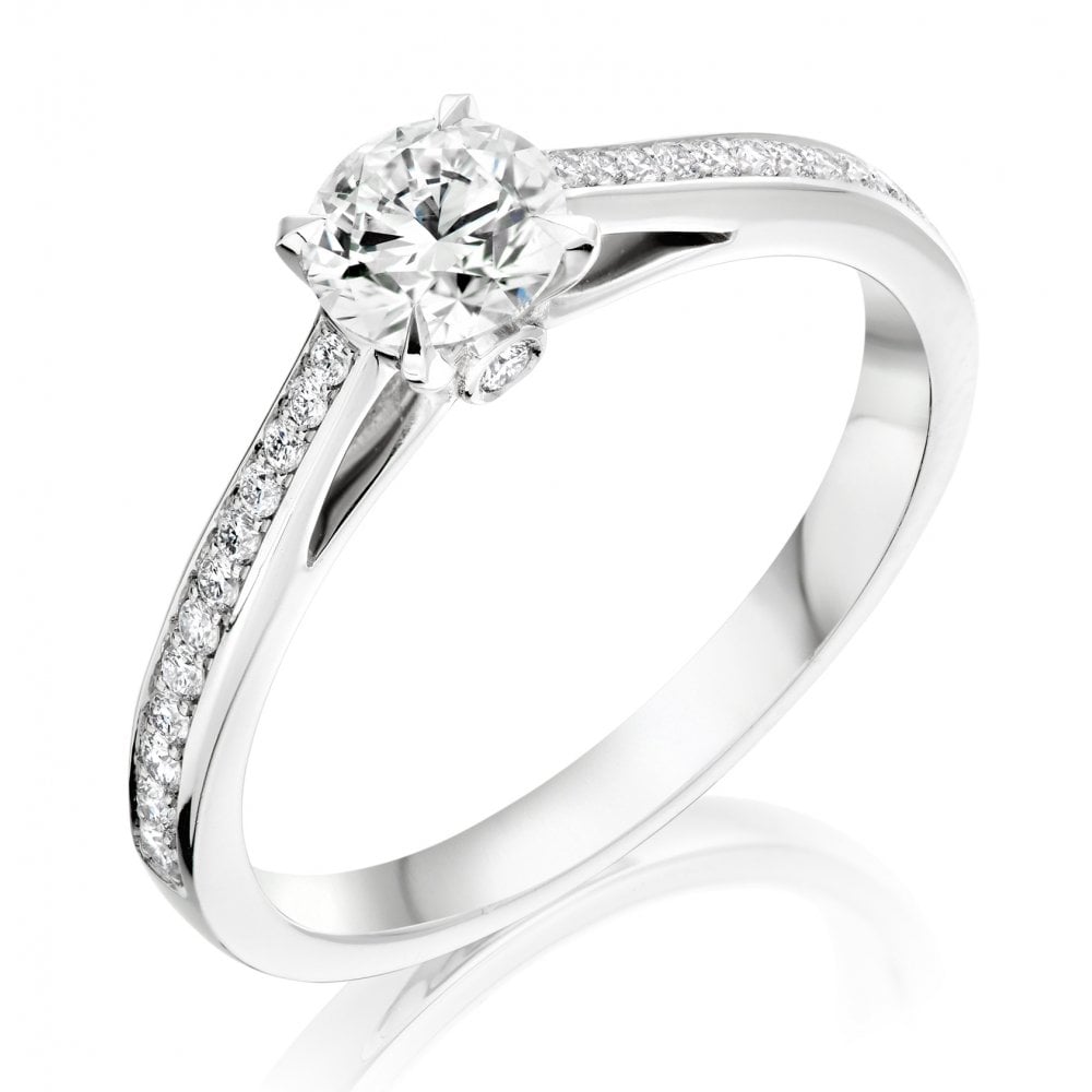 Platinum Diamond Engagement Ring Wedfit