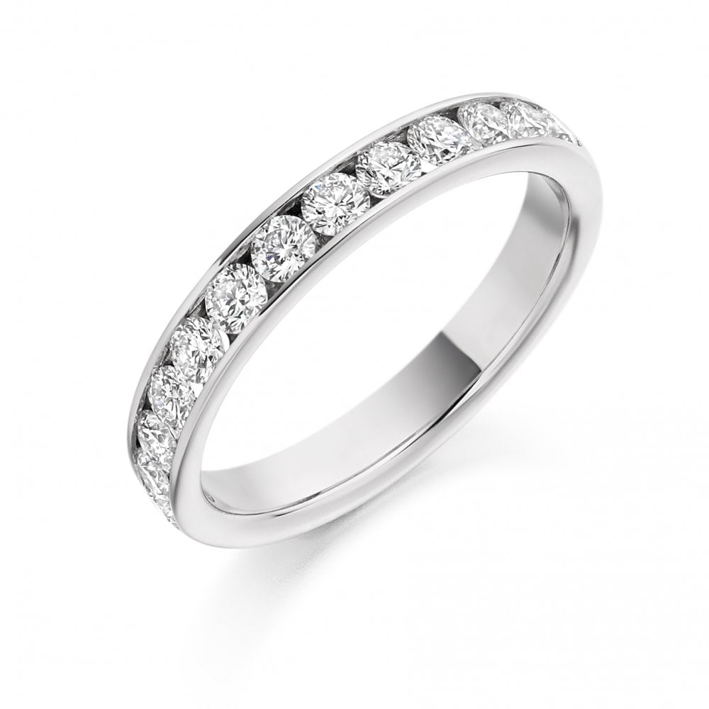 18ct Gold Diamond Channel Set Half Eternity Ring or Wedding Ring
