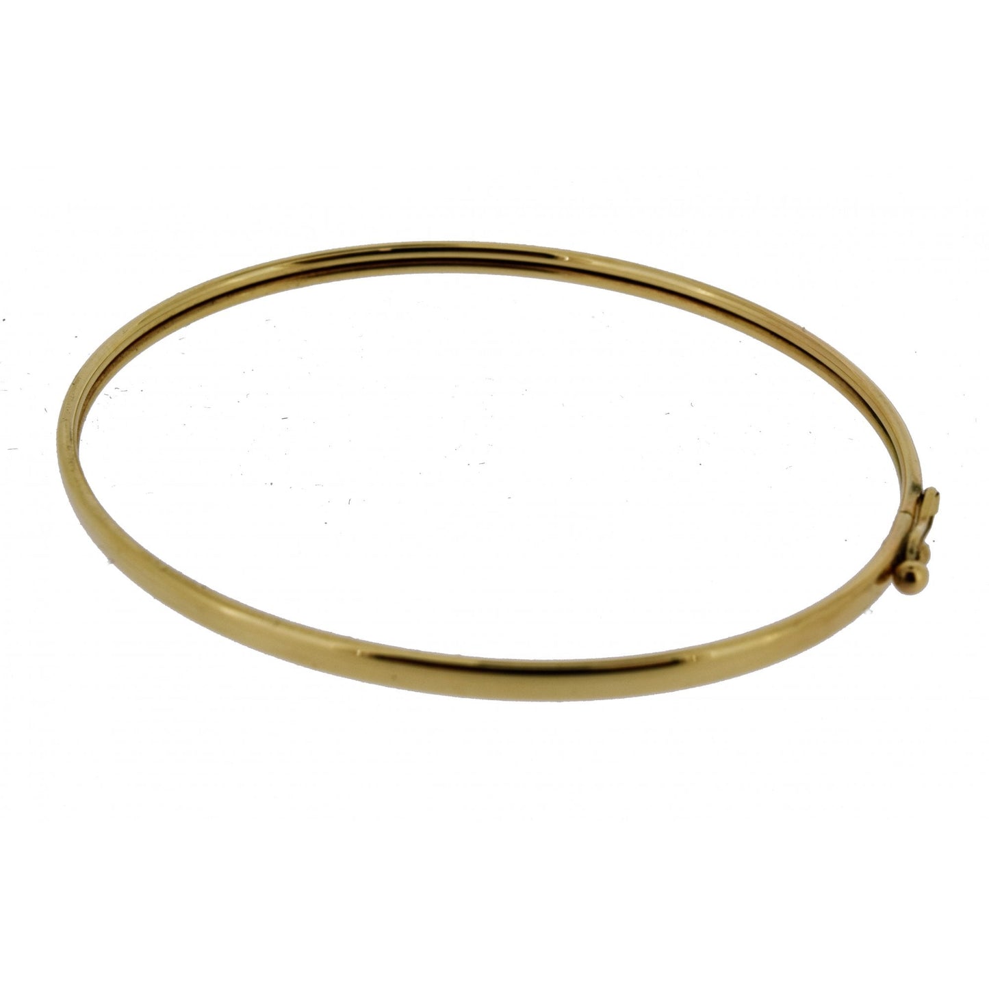 9ct Yellow Gold Ladies Hollow Bangle with Polished Finish