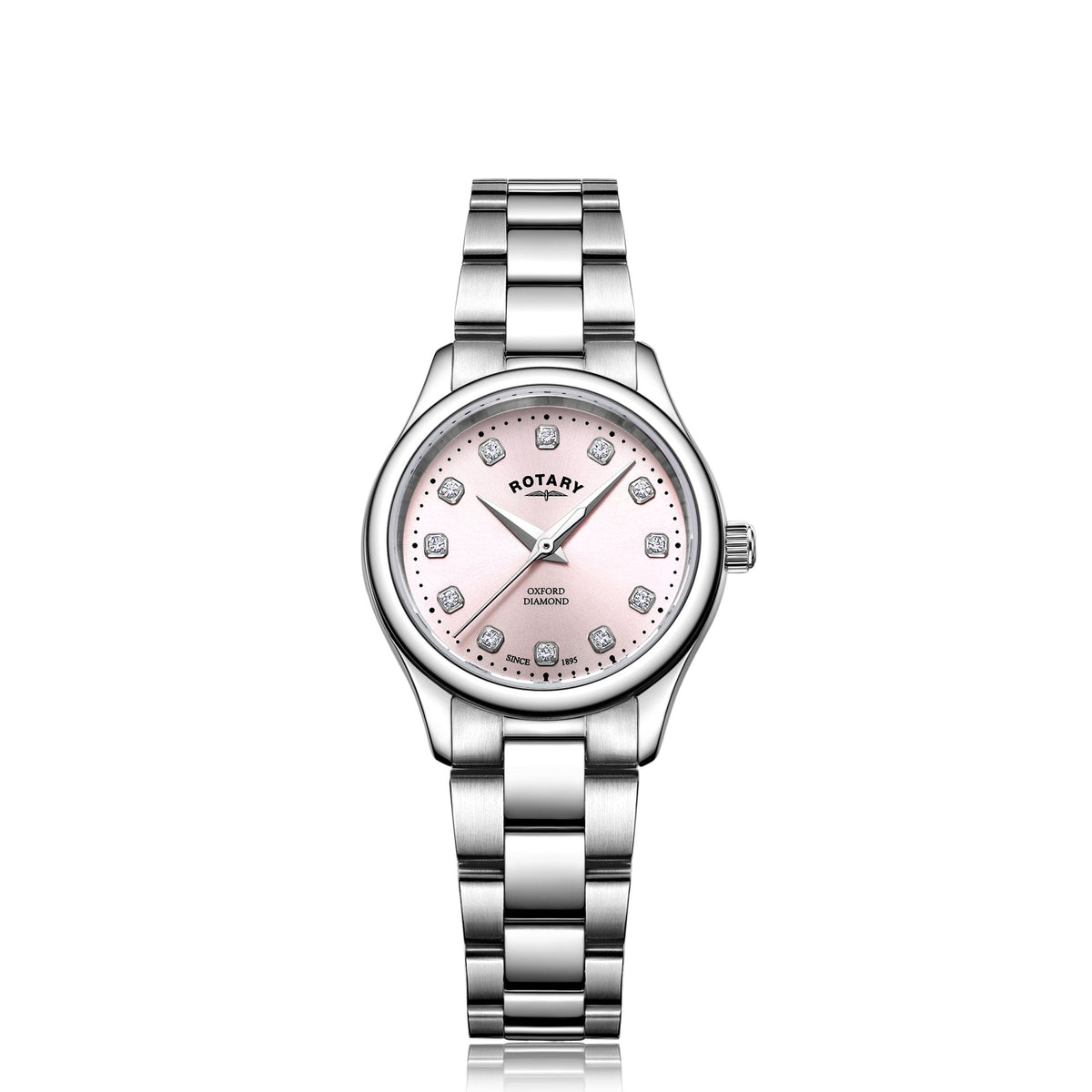 Ladies Steel Quartz Watch Diamond Set Oxford LB05092/07/D