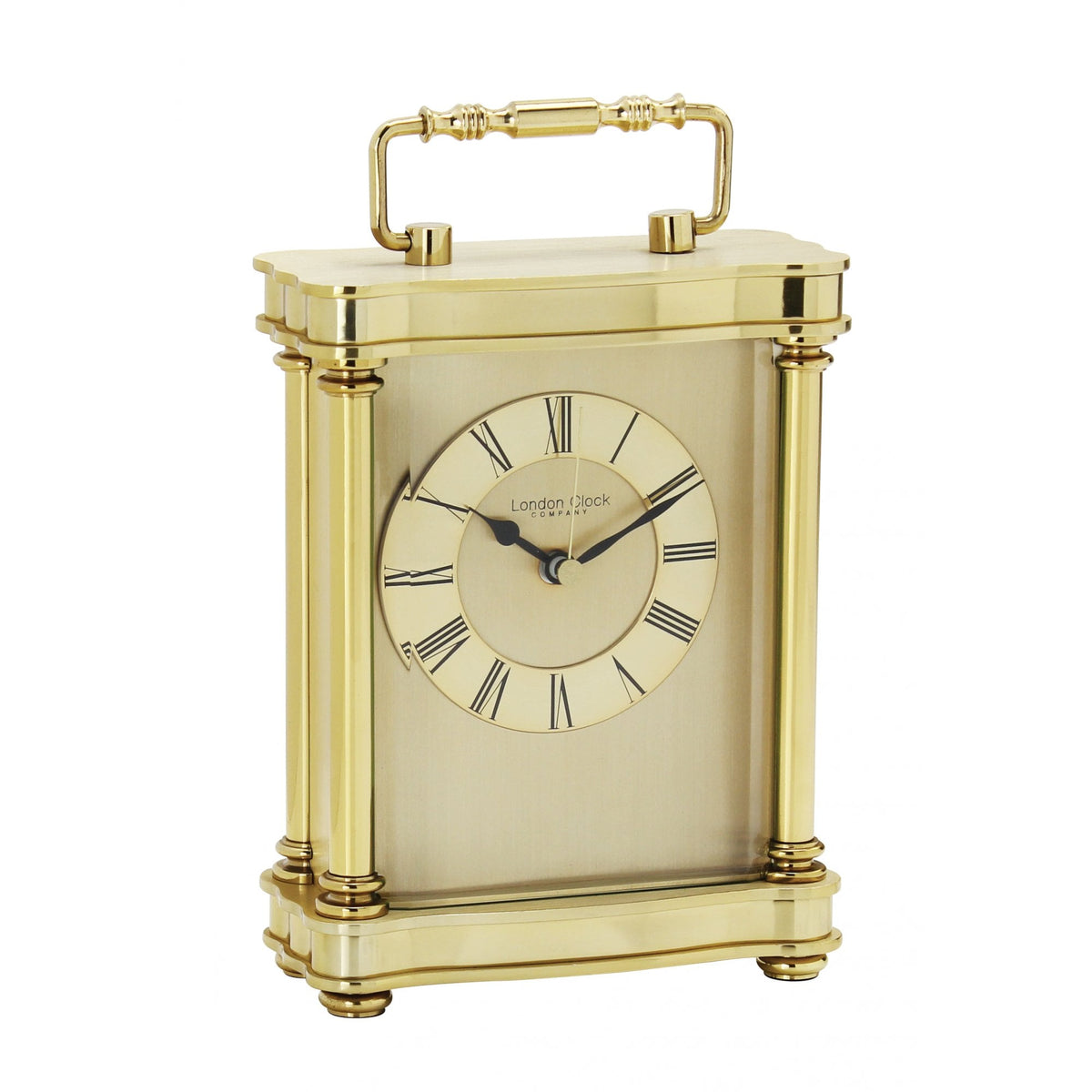 Gold Finish Battery Carriage Clock Height 18.5cm 03067
