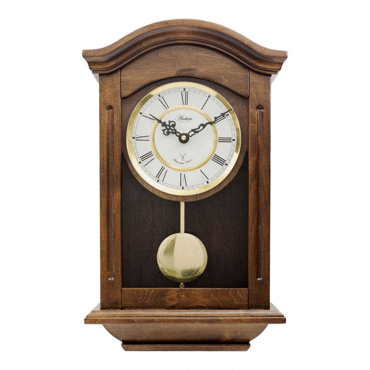 Wooden Radio Controlled Battery Wall Clock Thorncroft 76076