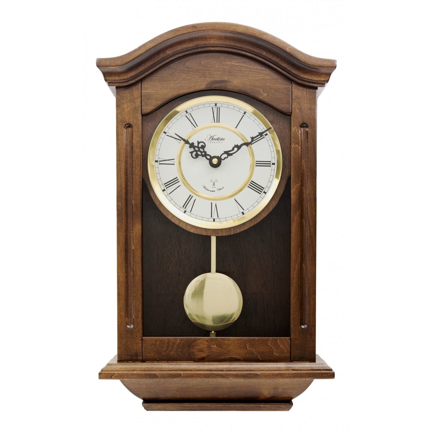 Wooden Radio Controlled Battery Wall Clock Thorncroft 76076