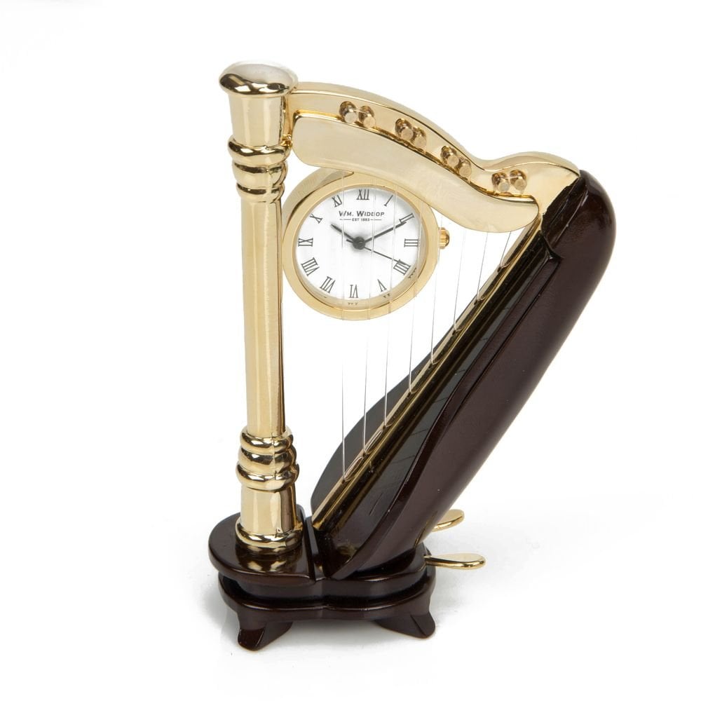 Widdop Miniature Battery Mantle Clock Harp 9704