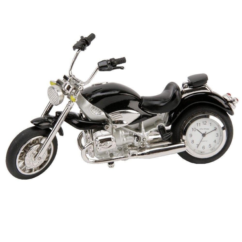 Motorbike Miniature Battery Mantle Clock 9042BK
