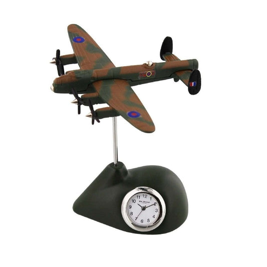 Widdop Lancaster Bomber Aeroplane Miniature Quartz Clock 9421