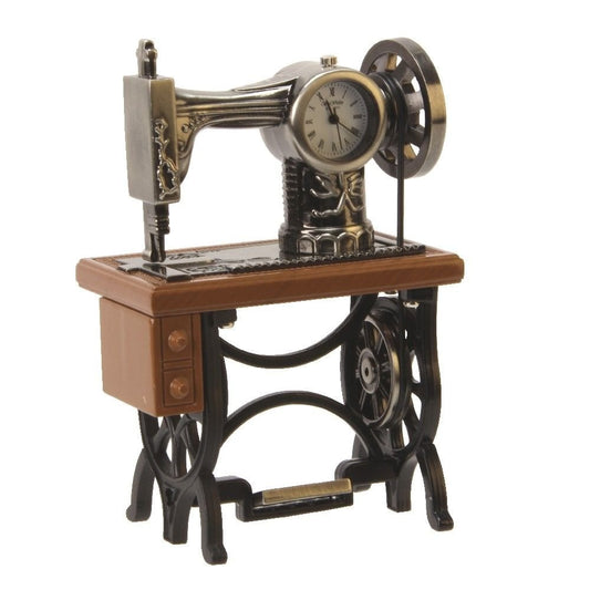 Widdop Miniature Battery Mantle Clock Sewing Machine 9996