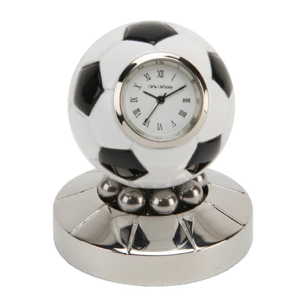 Widdop Miniature Battery Mantle Clock Rotating Football 9878