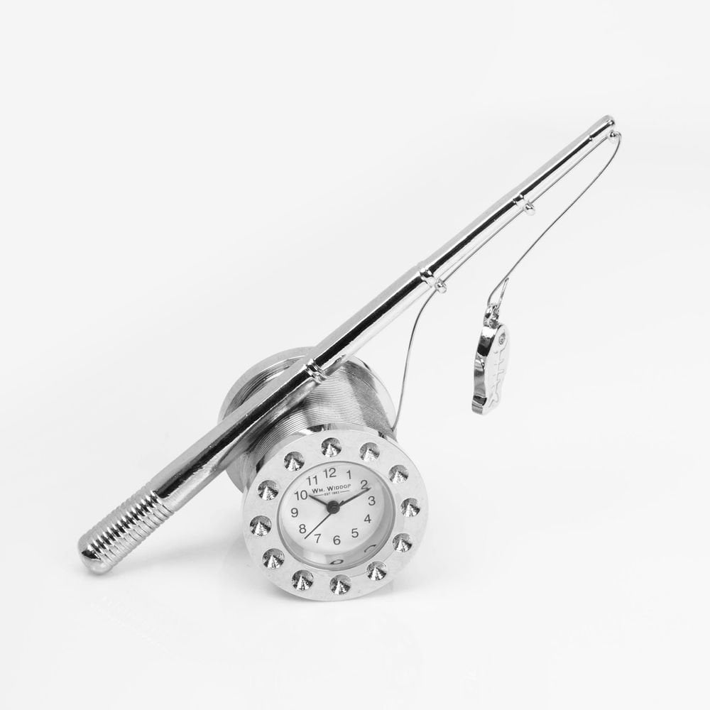 Widdop Miniature Battery Mantle Clock Fishing Rod 9440S