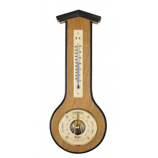 Woodford Wooden Banjo Barometer Weather Forecast 1630