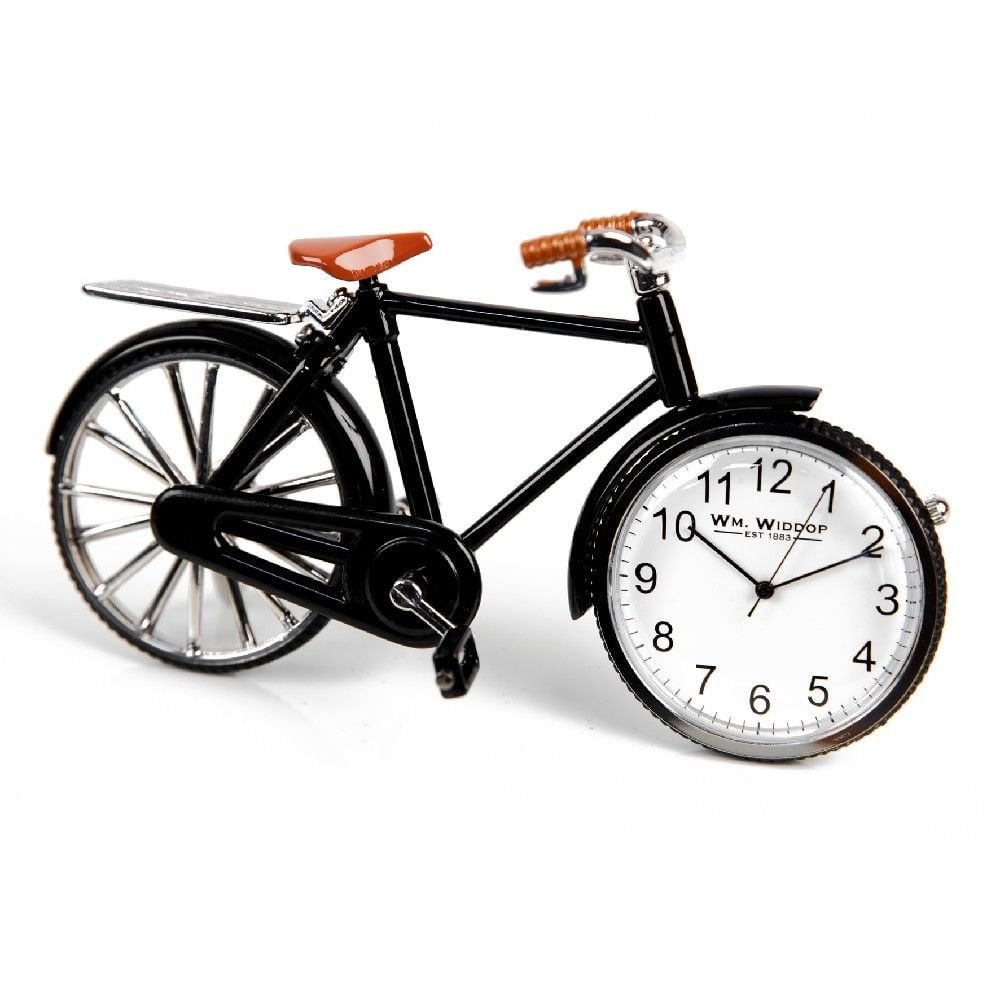 Widdop Miniature Battery Mantle Clock Pedal Bike 9604