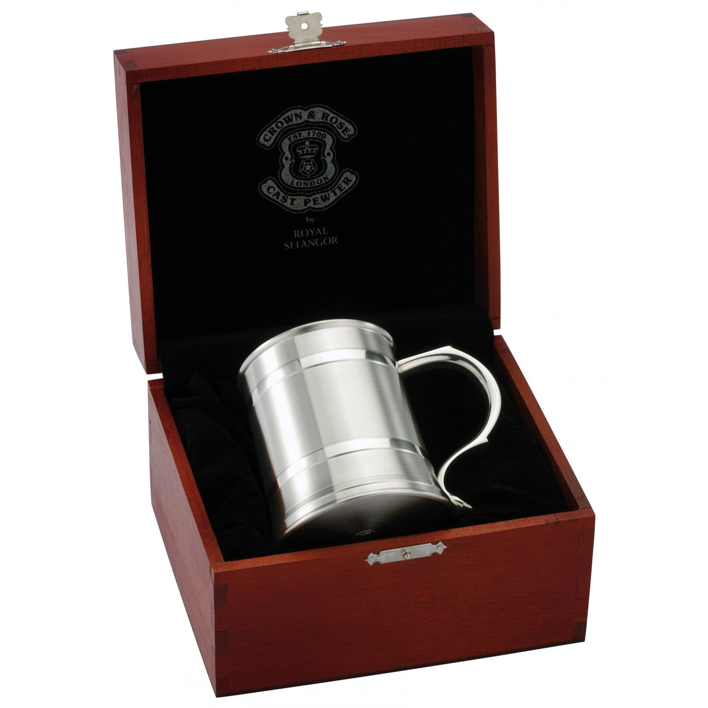Crown & Rose Pewter Tankard 'Reynolds' in Wooden Box 92152G