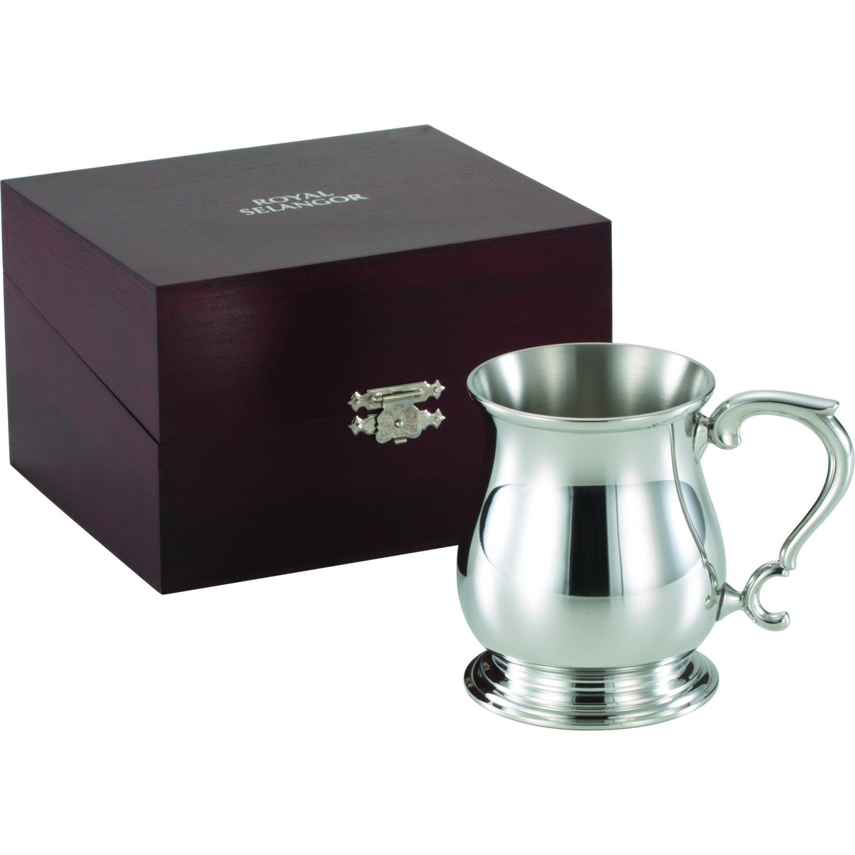 Pewter Tankard in Wooden Box 1 pint 'Bell' 0E0044